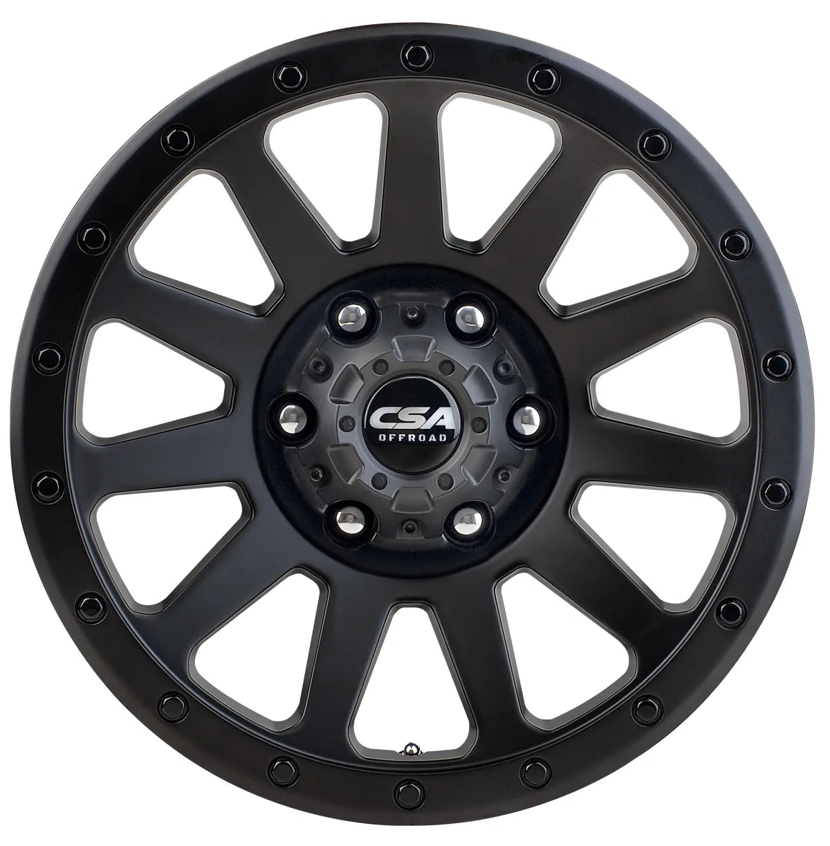 CSA Ridgeline Satin Black Alloy Wheel *15x7" ET0 (Jimny Models 2018-Current XL 5-Door, GLX & Lite 3-Door)