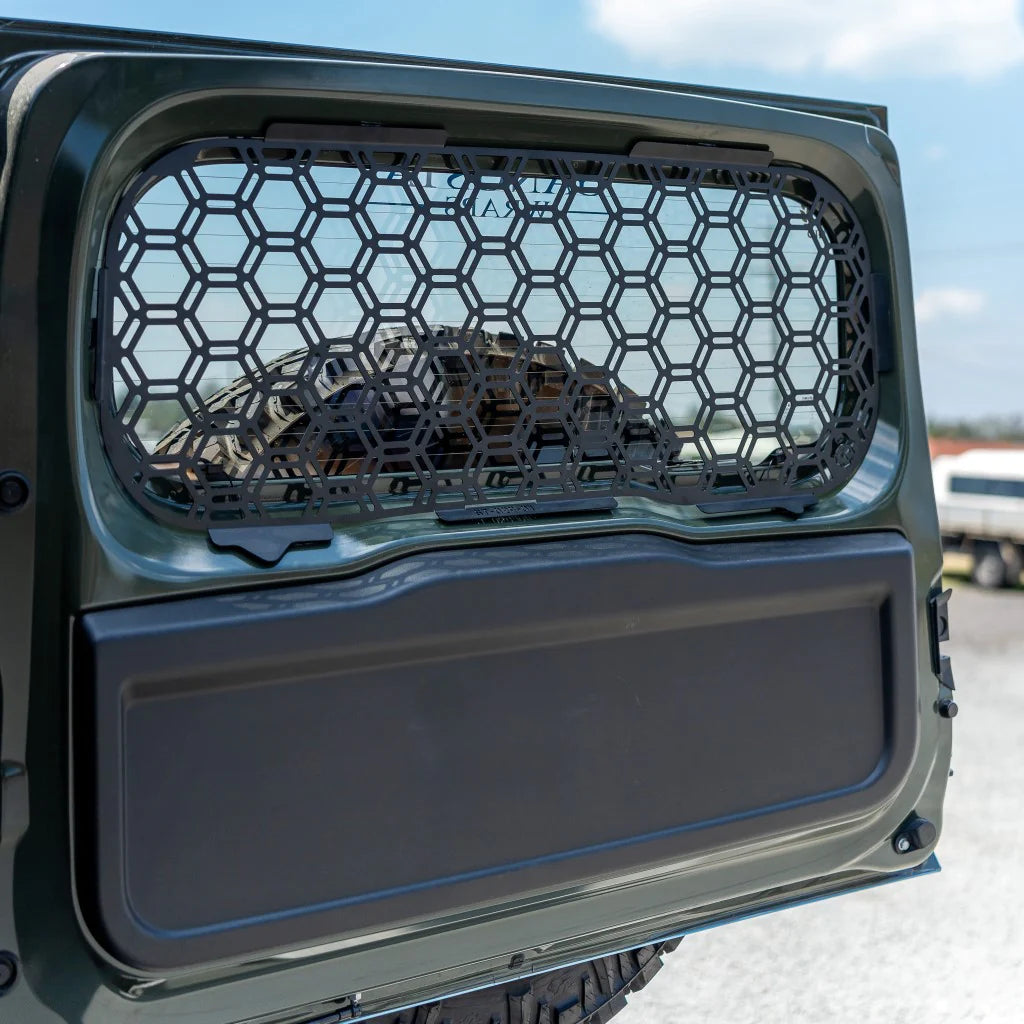 PIRATE CAMP CO Rear Tailgate Molle Window Panel (Jimny Models 2018-Current XL 5-Door, GLX & Lite 3-Door)