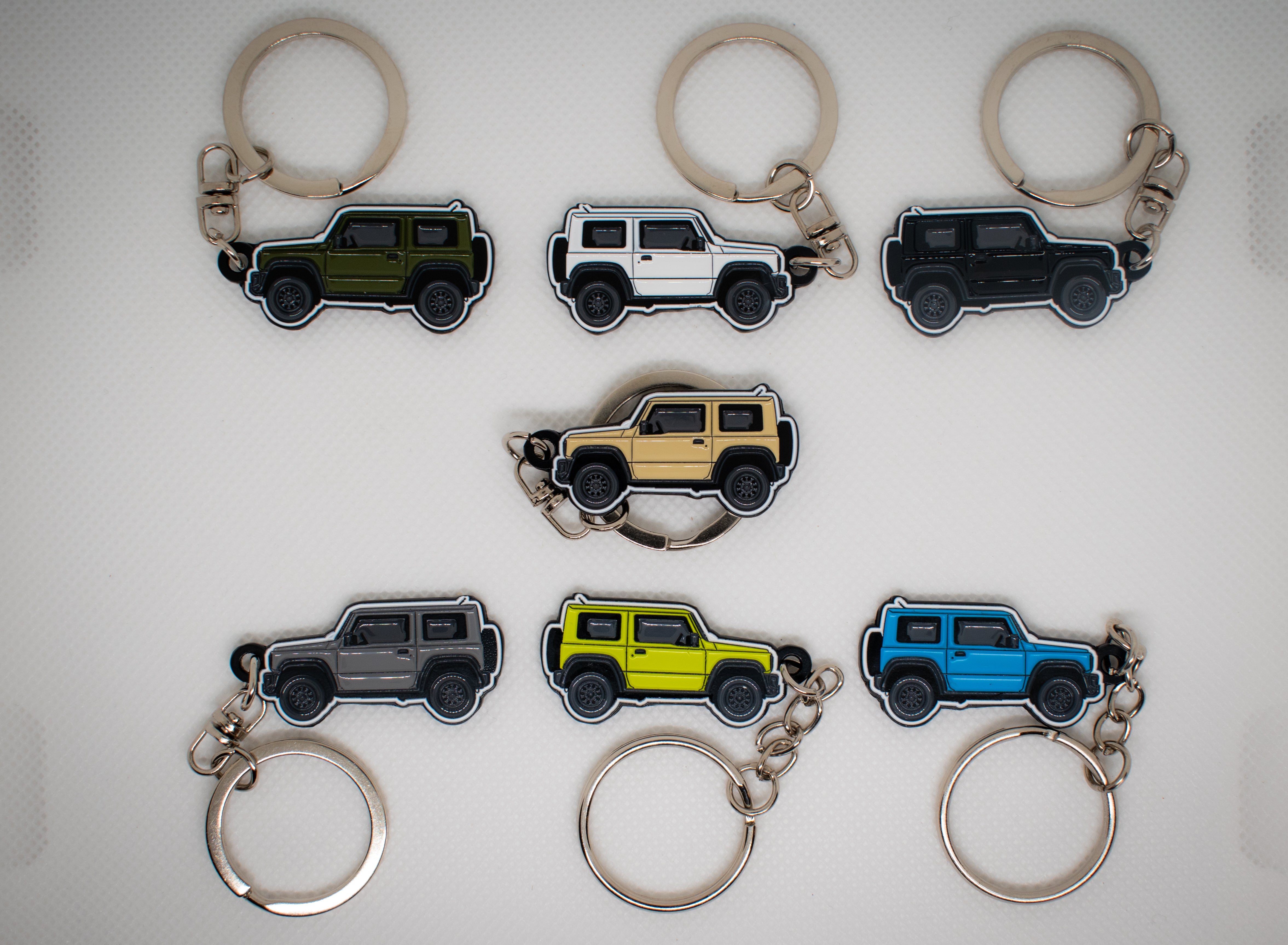 ADVENTURING KEYCHAINS Custom Jimny Keychain (Jimny Models 2018-Current GLX & Lite 3-Door)