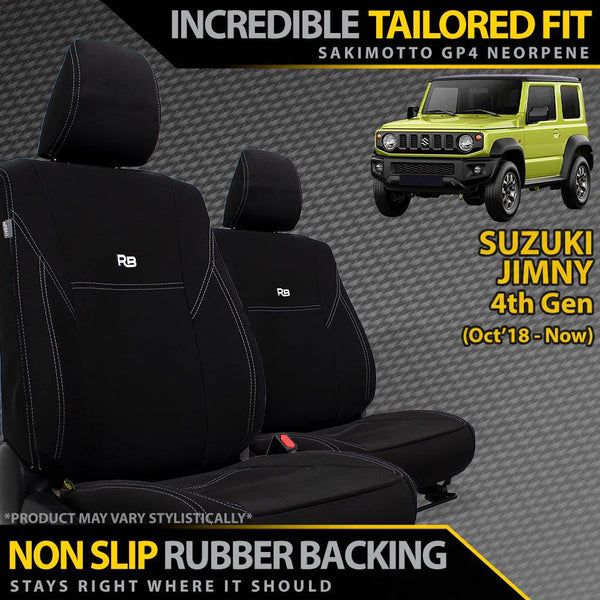 RAZORBACK 4X4 Neoprene Seat Covers (Jimny Models 2018-Current XL, GLX & Lite)