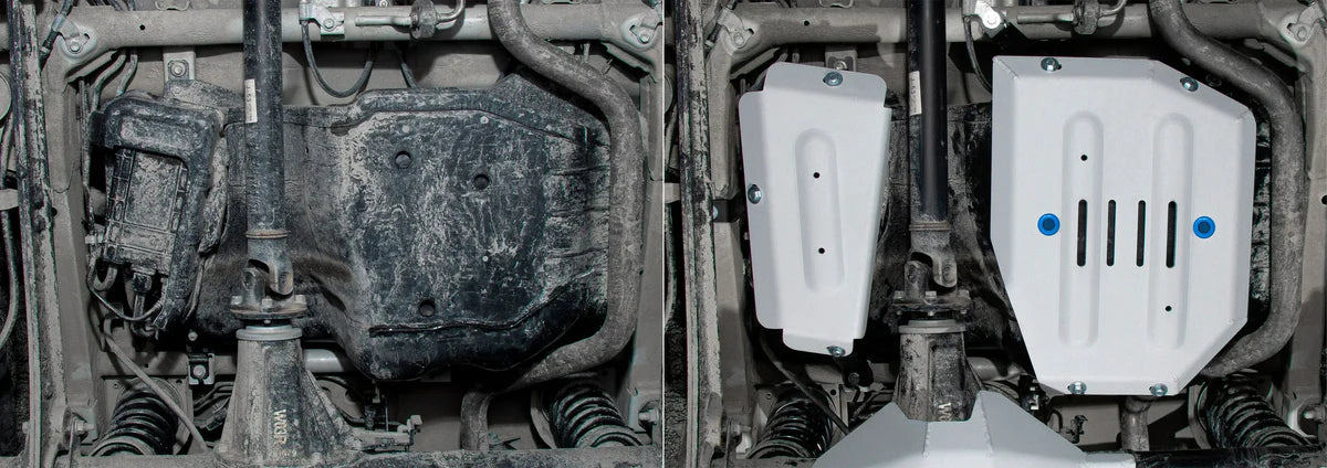 RIVAL 4x4 Fuel Tank & Filter Bash Plate - Aluminium (Jimny Models 2018-Current XL 5-Door, GLX & Lite 3-Door)