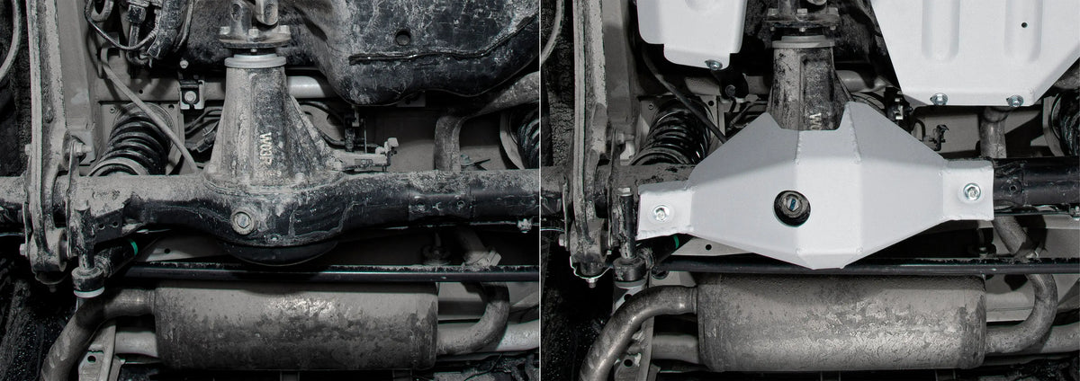 RIVAL 4x4 Rear Differential Bash Plate - Aluminium (Jimny Models 2018-Current XL 5-Door, GLX & Lite 3-Door)