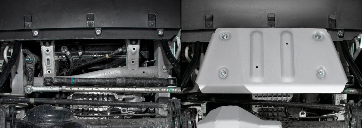 RIVAL 4x4 Steering Bash Plate - Aluminium (Jimny Models 2018-Current XL 5-Door, GLX & Lite 3-Door)