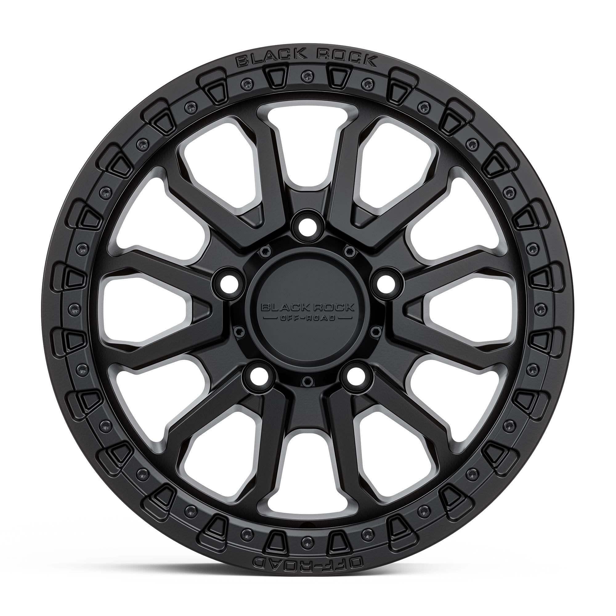 BLACK ROCK WHEELS Cobra 16x7" Alloy Wheel - Satin Black (Jimny Models 2018-Current XL 5-Door, GLX & Lite 3-Door)