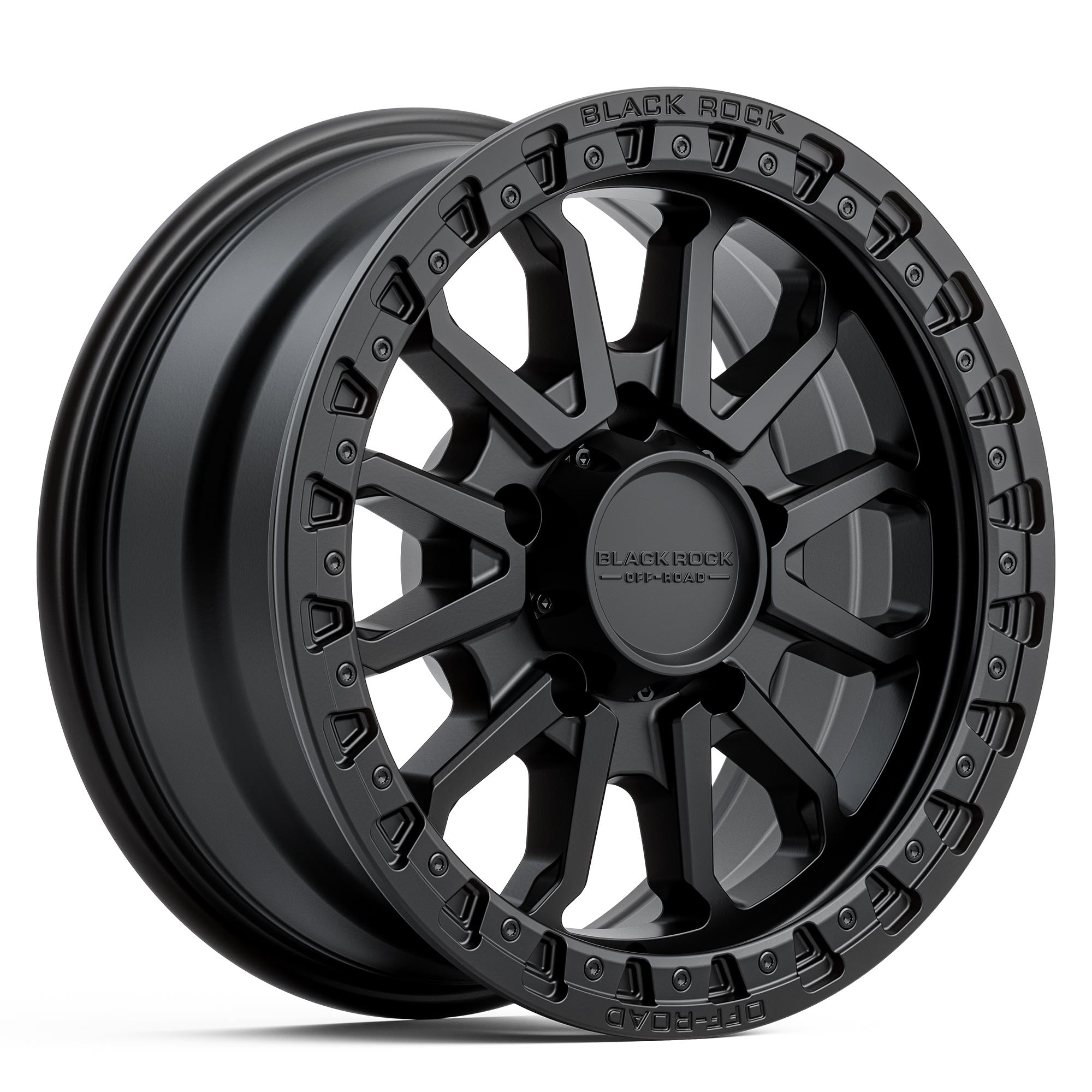 BLACK ROCK WHEELS Cobra 16x7" Alloy Wheel - Satin Black (Jimny Models 2018-Current XL 5-Door, GLX & Lite 3-Door)