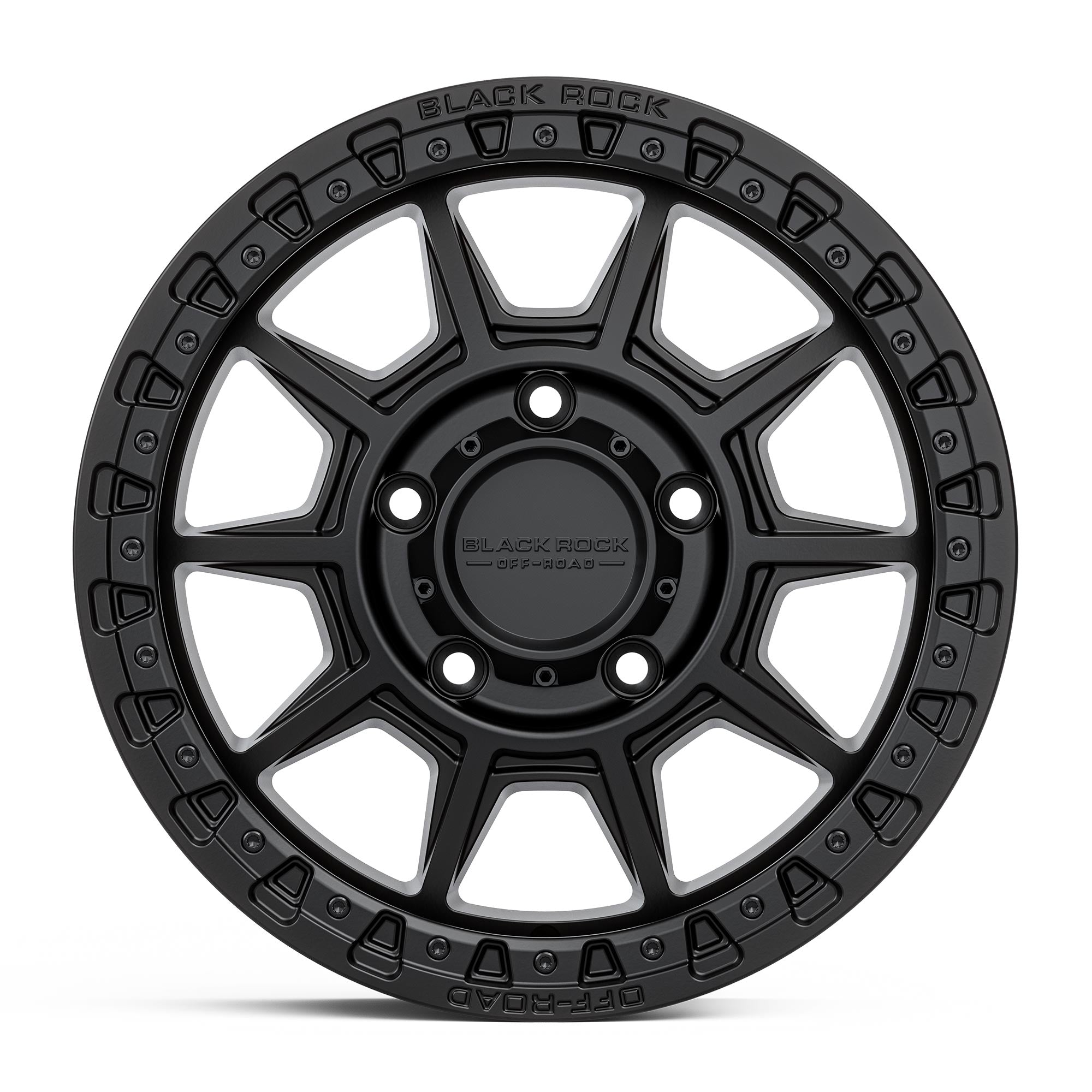 BLACK ROCK WHEELS Gunner 16x7" Alloy Wheel - Satin Black (Jimny Models 2018-Current XL 5-Door, GLX & Lite 3-Door)