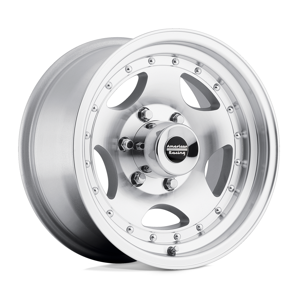 AMERICAN RACING AR23 - Polished Alloy Wheel *15x8" ET-19 (Jimny Models 2018-Current XL 5-Door, GLX & Lite 3-Door)