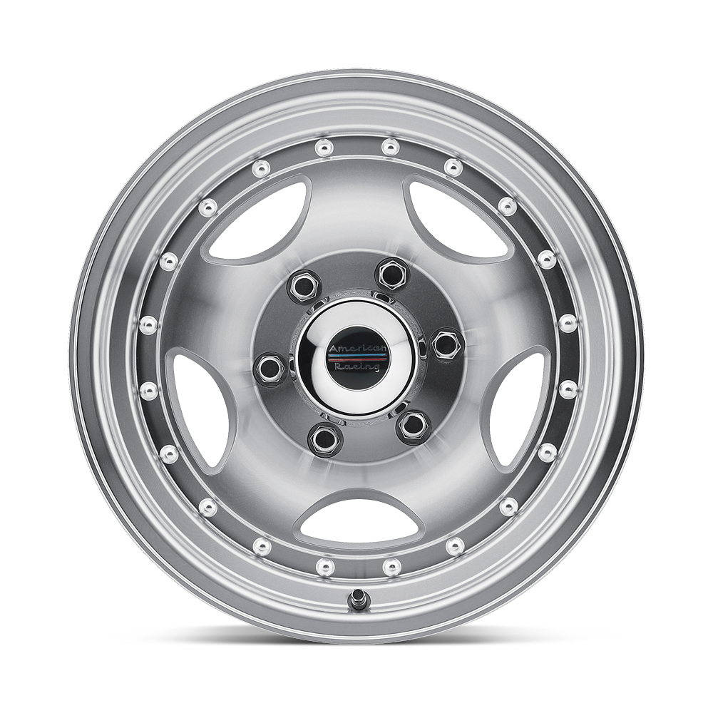 AMERICAN RACING AR23 - Polished Alloy Wheel *15x8" ET-19 (Jimny Models 2018-Current XL 5-Door, GLX & Lite 3-Door)