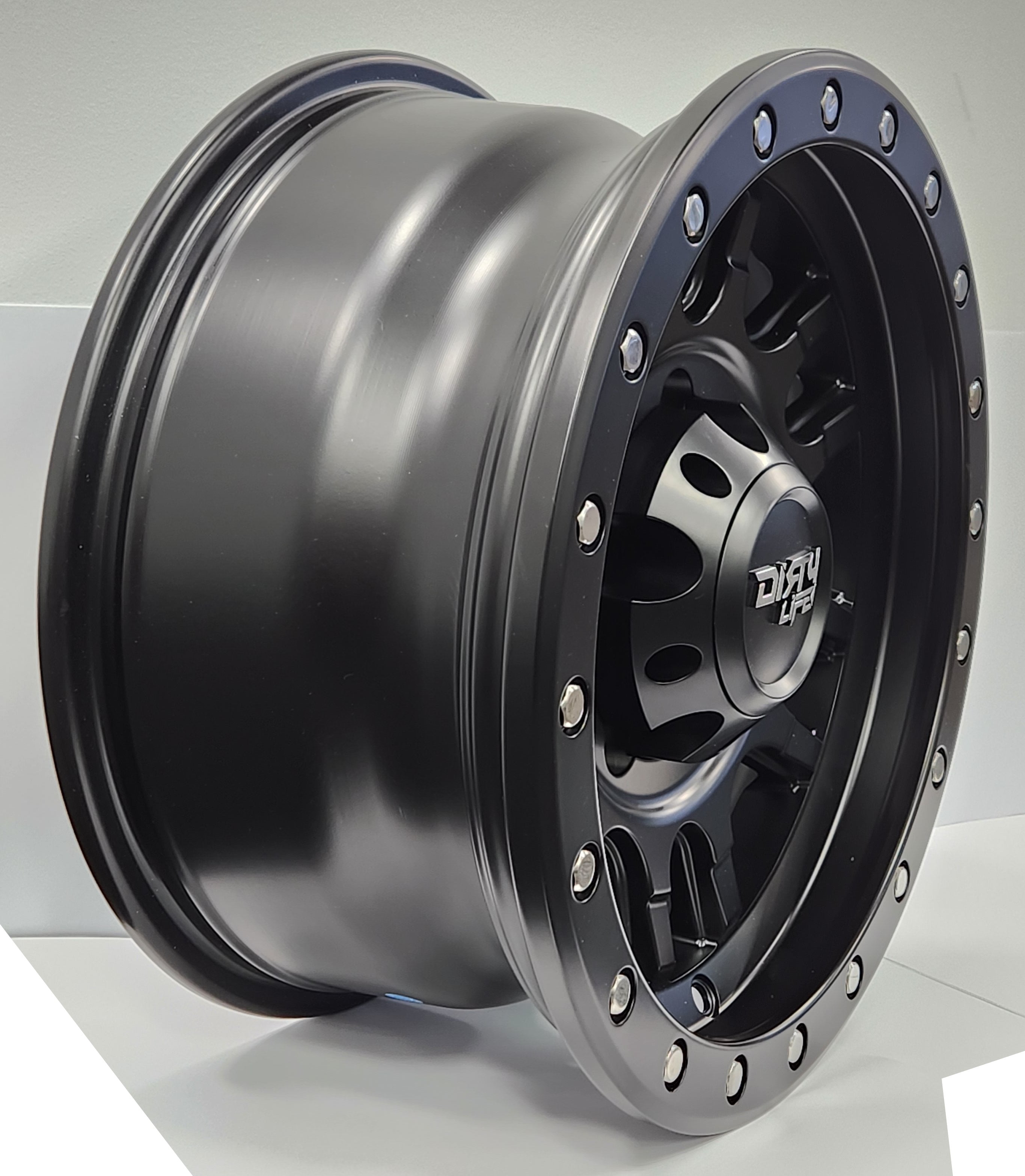 DIRTY LIFE Canyon Pro - Matte Black Alloy Wheel *15x7" ET3 8.4kgs (Jimny Models 2018-Current XL 5-Door, GLX & Lite 3-Door)