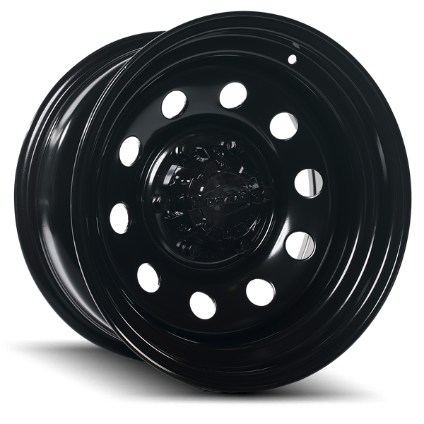 DYNAMIC WHEEL CO. Round Hole Black Steel Wheel *15x7" ET-12  (Jimny Model 2023-Current XL 5-Door)