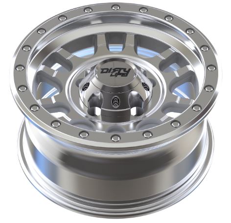 DIRTY LIFE Canyon Pro SXS Comp - Machined Finish Alloy Wheel *15x7" ET0 (Jimny Models 2018-Current XL 5-Door, GLX & Lite 3-Door)