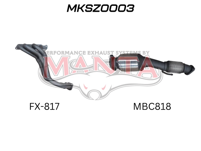 MANTA Catted Performance Exhaust Manifold (Jimny Models 2018-Current GLX & Lite 3-Door)