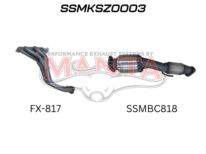 MANTA Catted Performance Exhaust Manifold (Jimny Models 2018-Current GLX & Lite 3-Door)