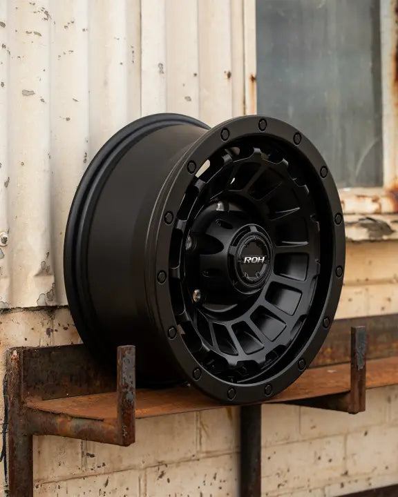 ROH One Twenty Matte Black Alloy Wheel *15x6" ET0 8.1kgs (Jimny Models 2018-Current XL 5-Door, GLX & Lite 3-Door)