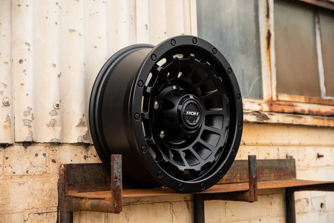 ROH One Twenty Matte Black Alloy Wheel *15x6" ET0 8.1kgs (Jimny Models 2018-Current XL 5-Door, GLX & Lite 3-Door)