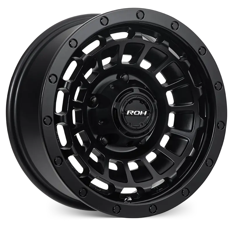 ROH One Twenty Matte Black Alloy Wheel *15x6" ET0 8.1kgs (Jimny Models 2018-Current XL 5-Door, GLX & Lite 3-Door)