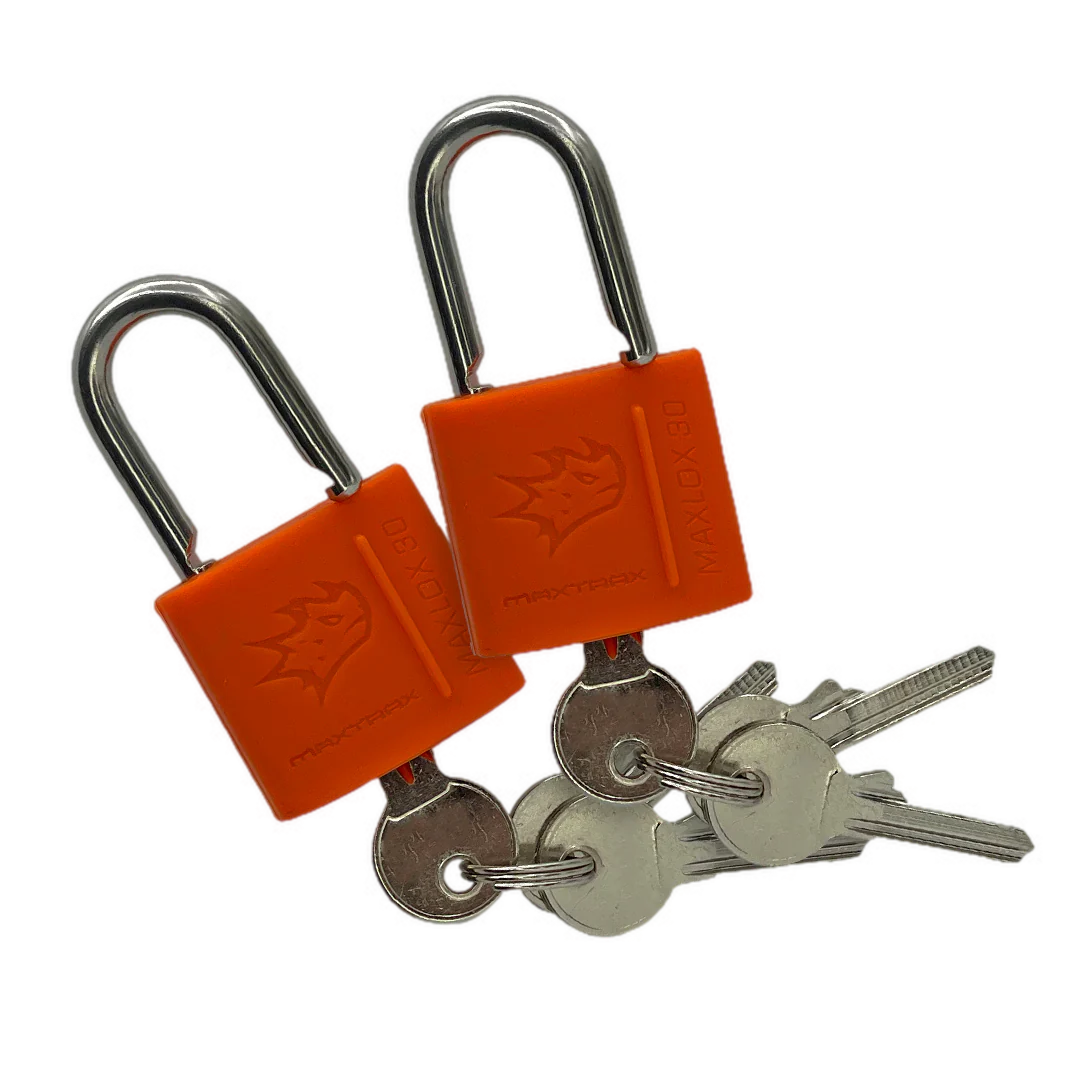 MAXTRAX Maxlox 30 Duel Pack - Heavy Duty Stainless Steel Padlocks