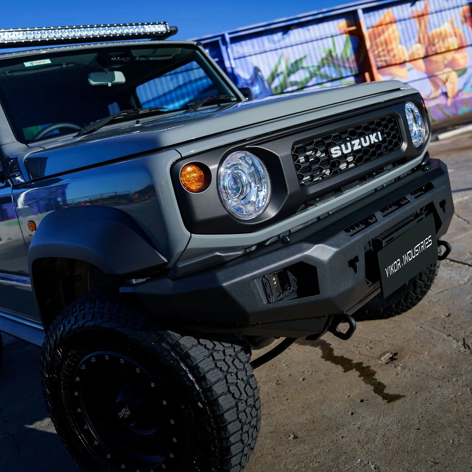 VIKOR INDUSTRIES Diablo Bull Bar - No Loop (Jimny Models 2018-Current XL 5-Door, GLX & Lite 3-Door)