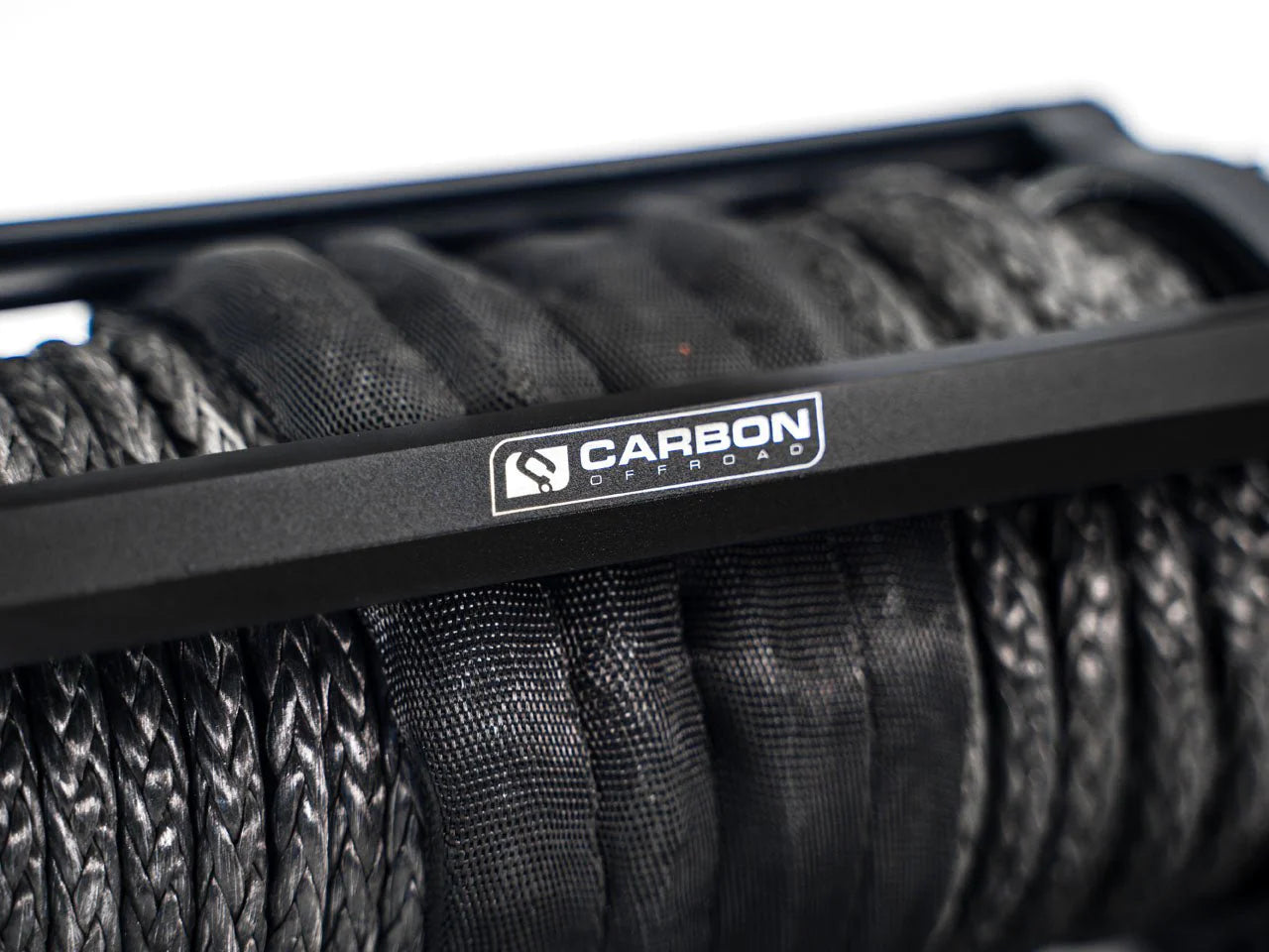 CARBON OFFROAD Long Drum 6000lbs Winch - 26 Meter Synthetic Rope