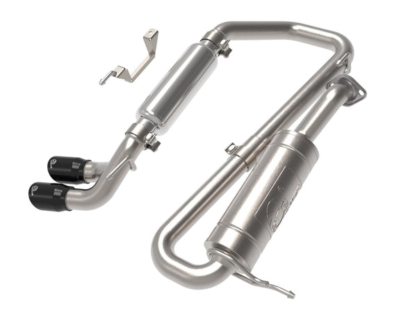 AFE 'G-Wagon' Style Side Outlet 2.25" Performance Exhaust - 304 S.S. Cat-Back System (Jimny Year -