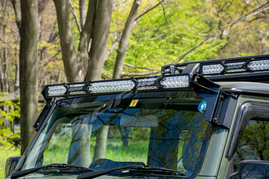 IPF 600 S-Series 40" LED Light Bar & Windscreen Mounted Bracket Set (Jimny Models 2018-Current XL 5-Door, GLX & Lite 3-Door)