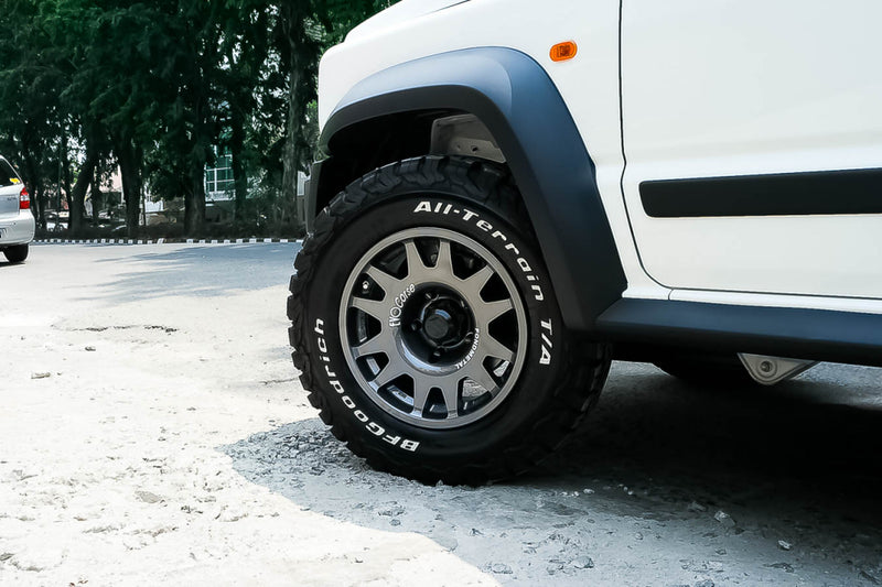 EVO CORSE DakarZero 15x7" Matte Black Alloy Wheel *ET-14, 5x139.7, CB 108.3 (Jimny Models 2018-Current XL, GLX & Lite)