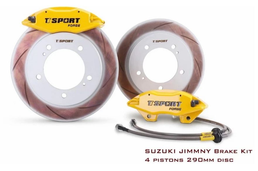 TT SPORT - Front Performance Brake Upgrade Kit (Jimny Models 2018-Current XL 5-Door, GLX & Lite 3-Door)