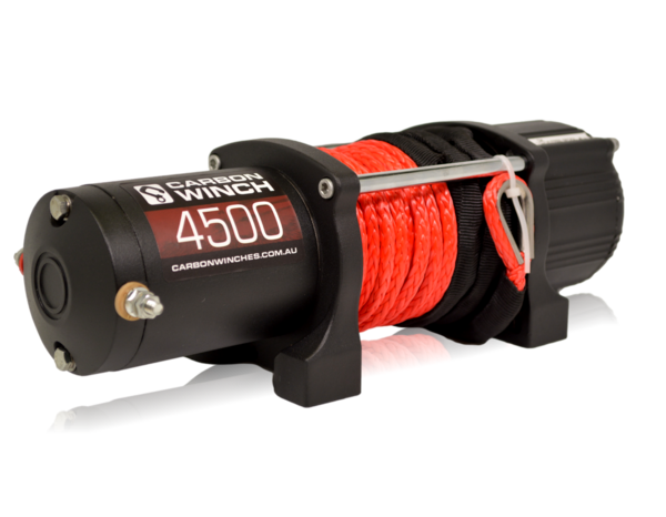 CARBON OFFROAD 4500lbs Winch - Synthetic Rope with Wireless Controller