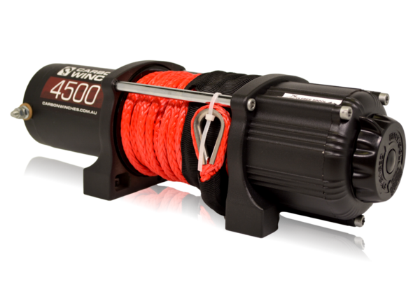 CARBON OFFROAD 4500lbs Winch - Synthetic Rope with Wireless Controller