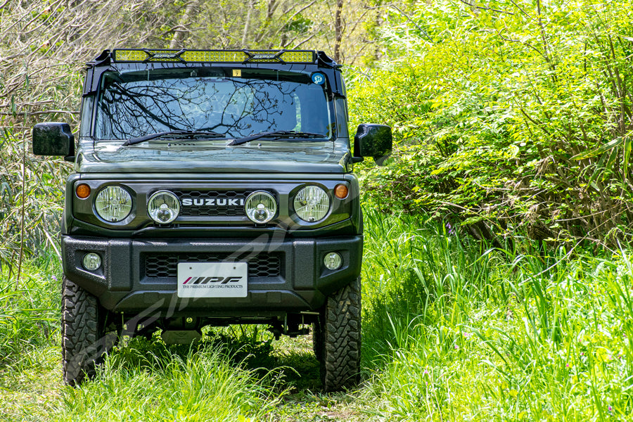 IPF 600 S-Series 40" LED Light Bar & Windscreen Mounted Bracket Set (Jimny Models 2018-Current XL 5-Door, GLX & Lite 3-Door)