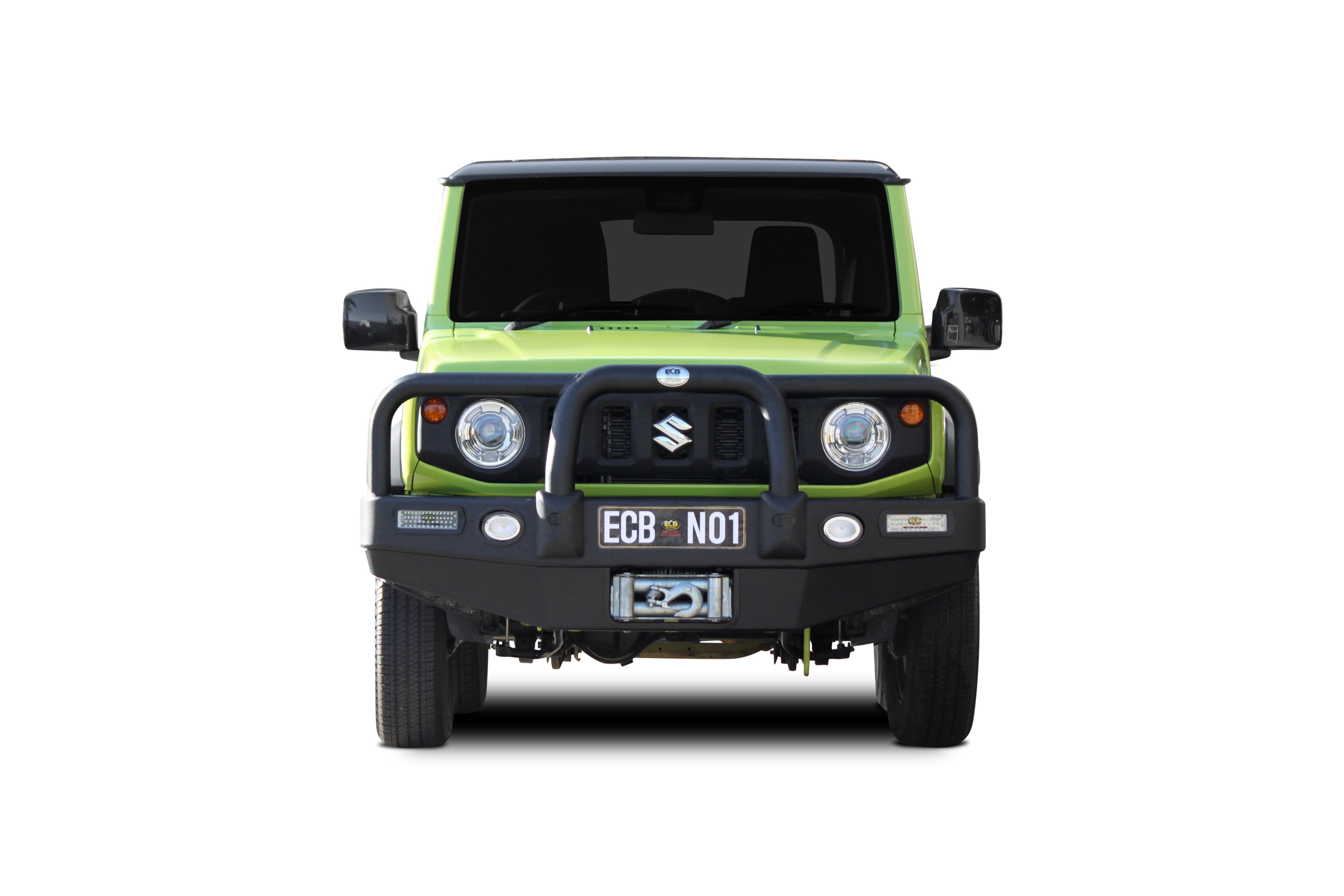 ECB Winch Compatible Big Tube Bull Bar (Jimny Models 2018-Current XL 5-Door, GLX & Lite 3-Door)