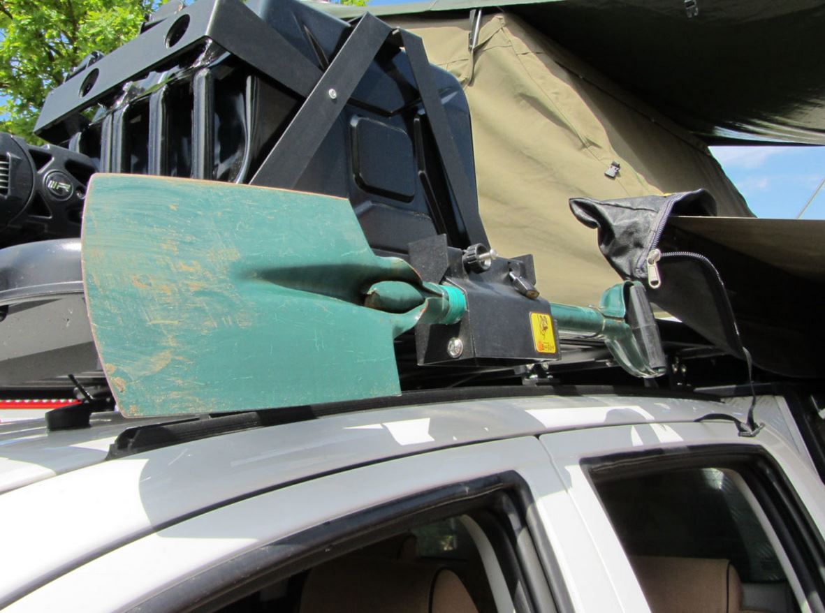 EEZI-AWN K9 Roof Rack Shovel/Spade Cradle