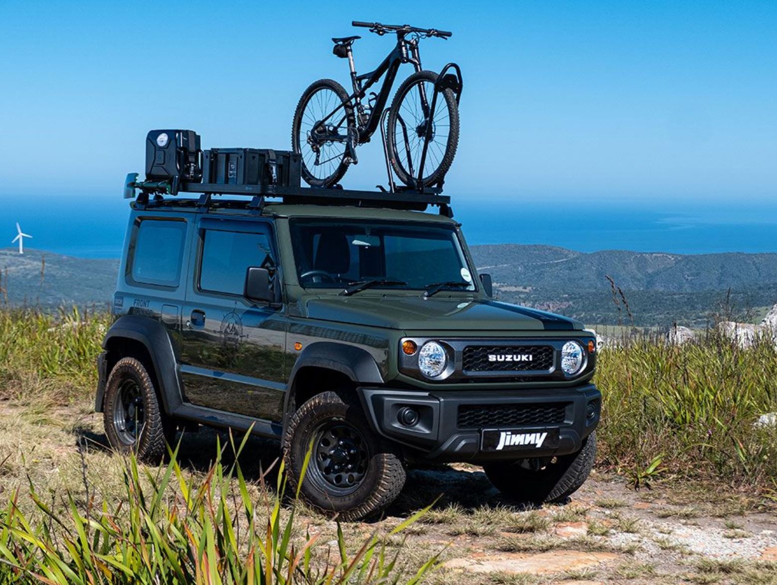 FRONT RUNNER Slimline II Roof Rack - Taller Kit for Mounting Camping Tables (Jimny Models 2018-Current GLX & Lite 3-Door*)