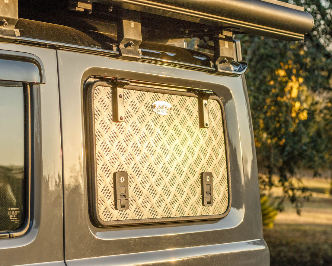 BUSHTECH Gullwing Style Rear Window Replacement (Jimny Models 2018-Cur