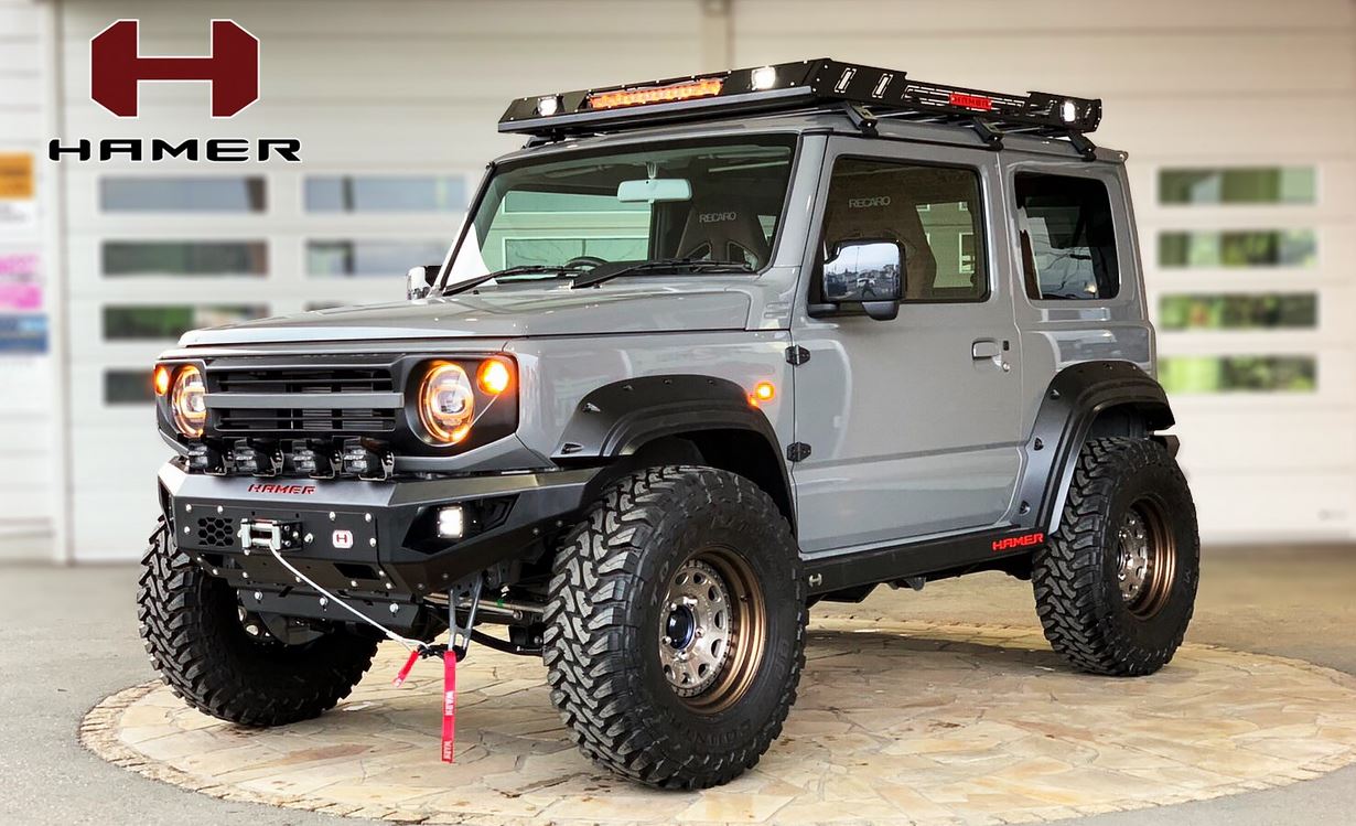 HAMER 4X4 Rock Sliders (Jimny Models 2018-Current GLX & Lite 3-Door)