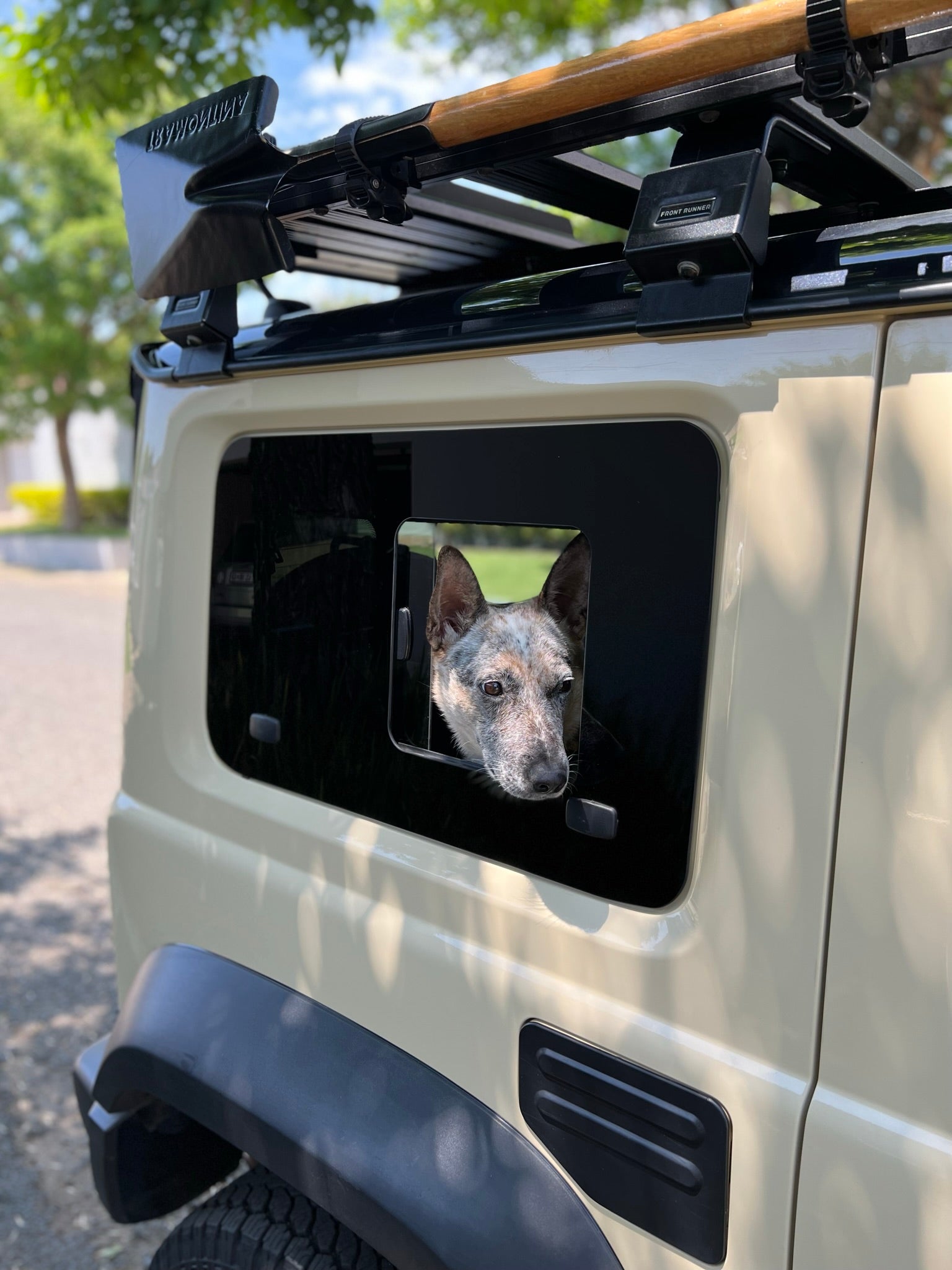 JIMNY WILD Rear Sliding Window Set - Tinted (Jimny Models 2018-Current GLX & Lite 3-Door)