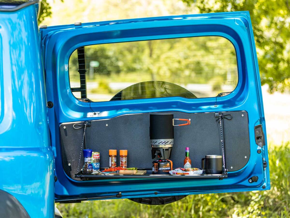 KAON Rear Tailgate Drop Down Table (Jimny Models 2018-Current XL 5-Door, GLX & Lite 3-Door)