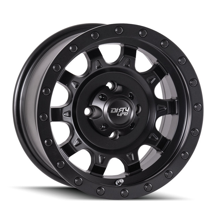 DIRTY LIFE Roadkill Matte Black Alloy Wheel *15x7" ET3 8kgs (Jimny Models 2018-Current XL 5-Door, GLX & Lite 3-Door)