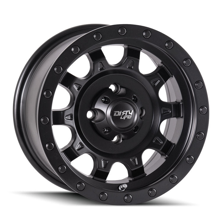 DIRTY LIFE Roadkill Matte Black Alloy Wheel *15x7" ET3 8kgs (Jimny Models 2018-Current, XL, GLX & Lite)
