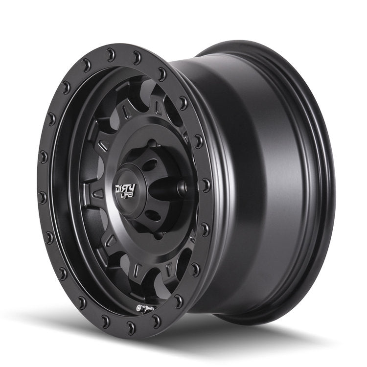 DIRTY LIFE Roadkill Matte Black Alloy Wheel *15x7" ET3 8kgs (Jimny Models 2018-Current XL 5-Door, GLX & Lite 3-Door)