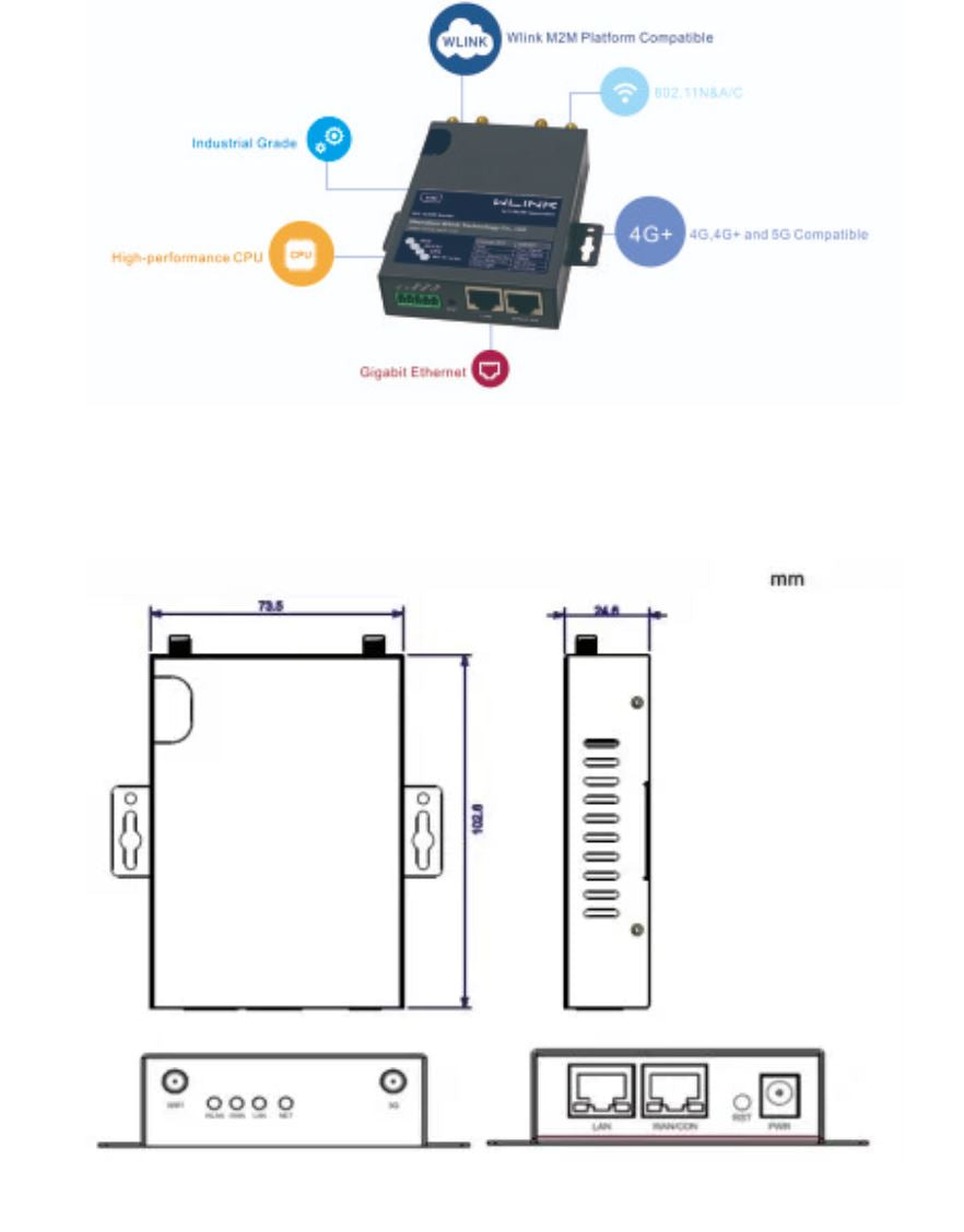 WLINK-R200 (3G/4G) Hardwired Vehicle Wireless Router