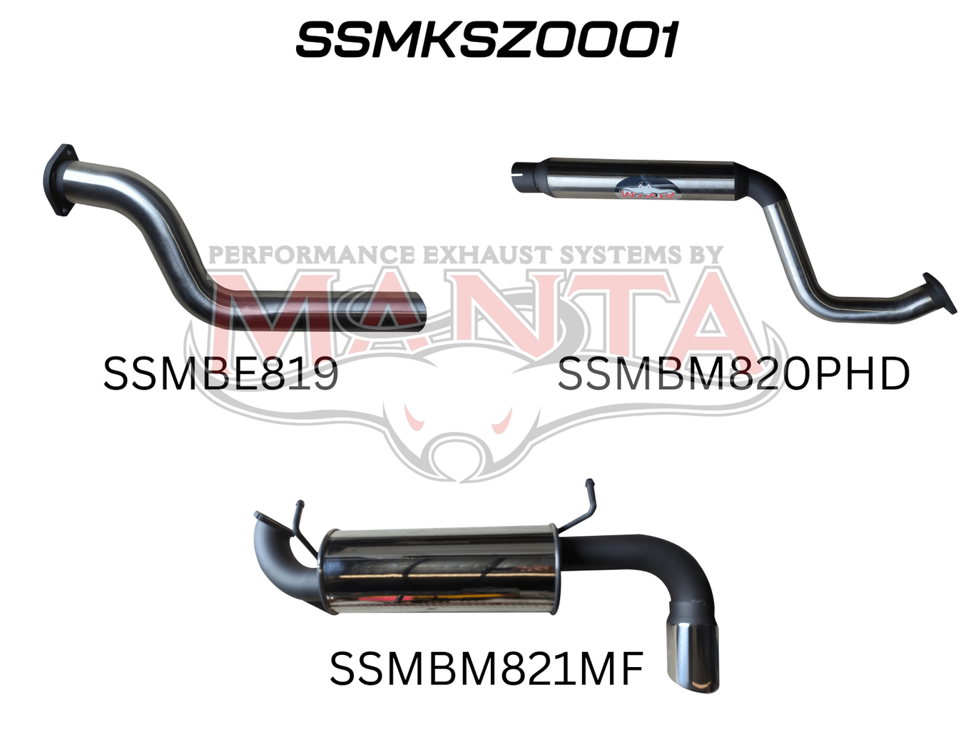 MANTA Manta Performance Exhaust System (Jimny Models 2018-Current GLX & Lite 3-Door)