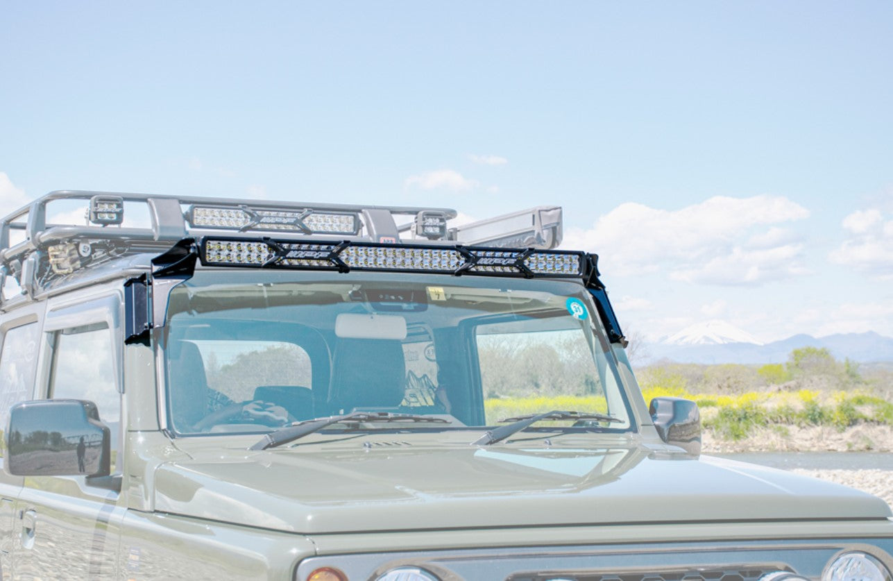 IPF 600 S-Series 40" LED Light Bar & Windscreen Mounted Bracket Set (Jimny Models 2018-Current XL 5-Door, GLX & Lite 3-Door)