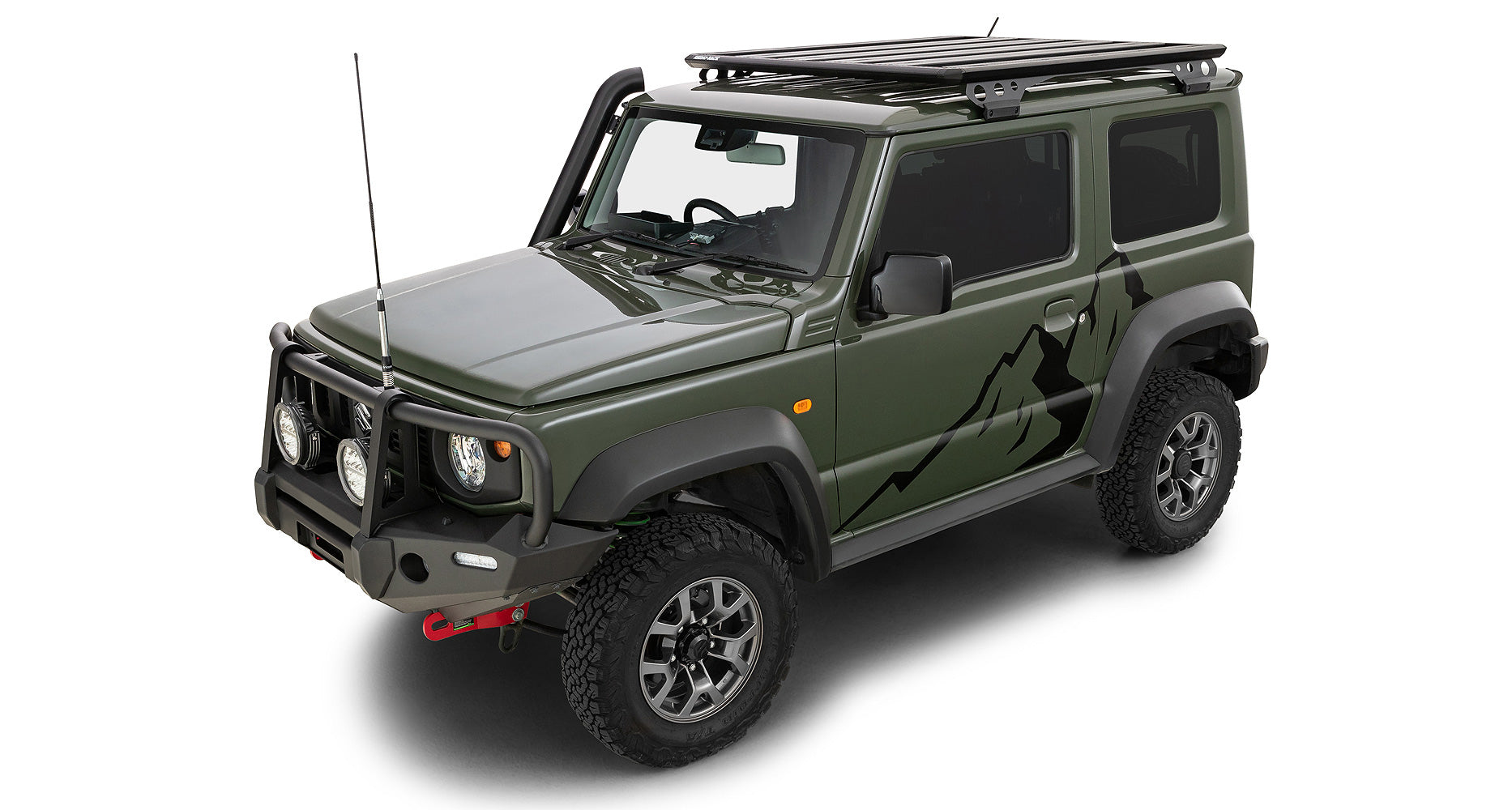 RHINO-RACK Overlanding Roof Rack Kit (Jimny Models 2018-Current XL 5-Door, GLX & Lite 3-Door)