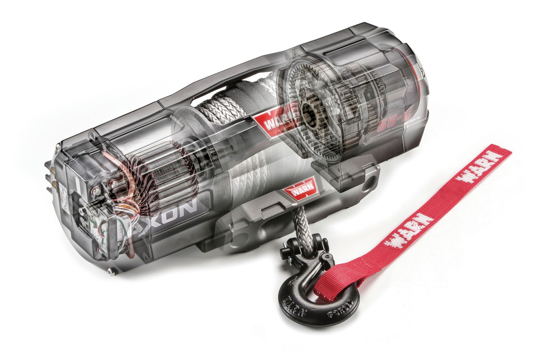 WARN AXON 45-S 4,500lbs Winch - 15m Synthetic Rope *Only 13kgs in Weight!