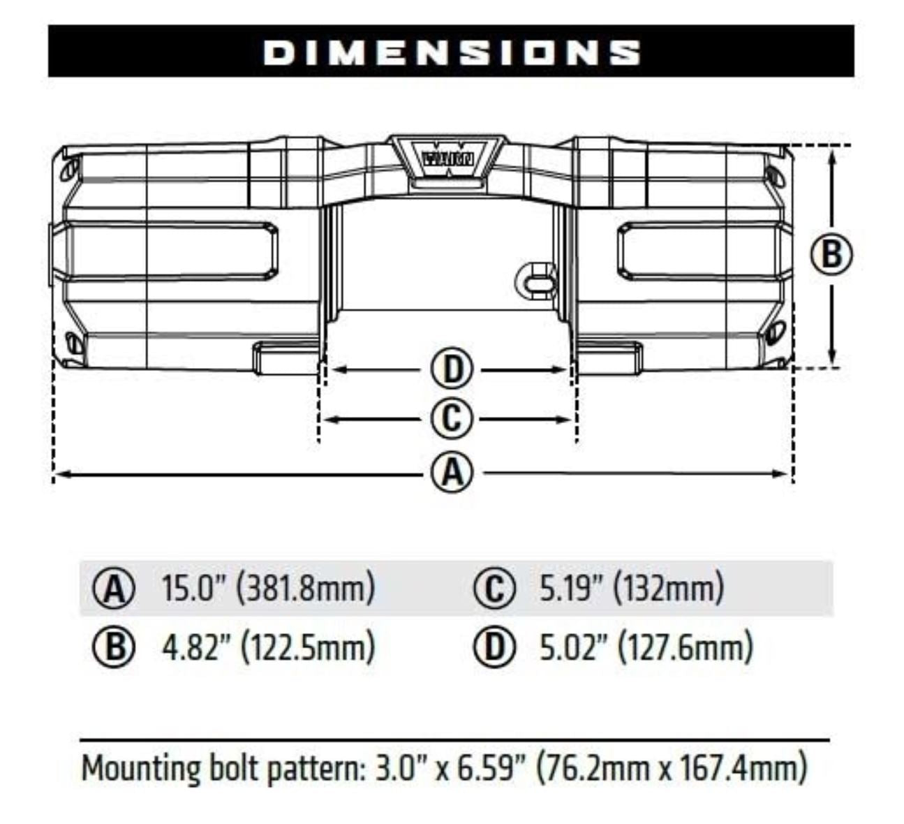 WARN AXON 45-S 4,500lbs Winch - 15m Synthetic Rope *Only 13kgs in Weight!