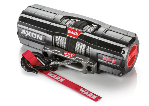 WARN AXON 55-S 5,500lbs Winch - 15m Synthetic Rope *Only 14kgs in Weight!