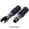 D2 Racing Pro Street Series Coilover Kit - Ride Height Adjustment 0-50mm Lower (Jimny Year - 2018+)
