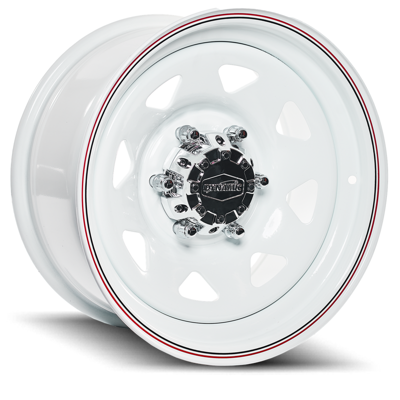 DYNAMIC WHEEL CO. Sunraysia White Steel Wheel *15x7" ET3  (Jimny Models 2018-Current, GLX & Lite 3-Door)
