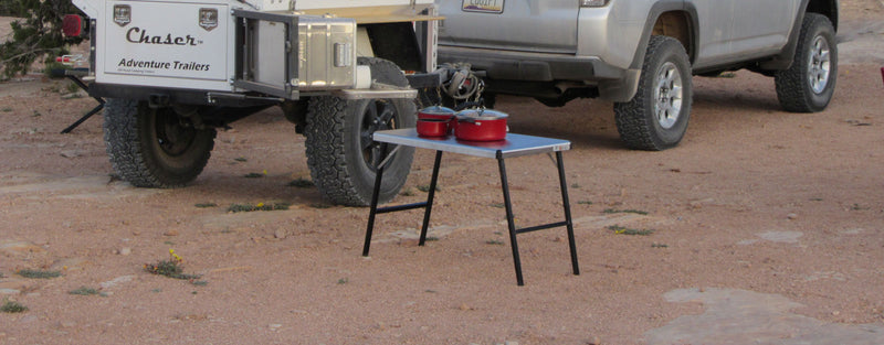 EEZI-AWN K9 Stainless Steel Camping Table - Large Size